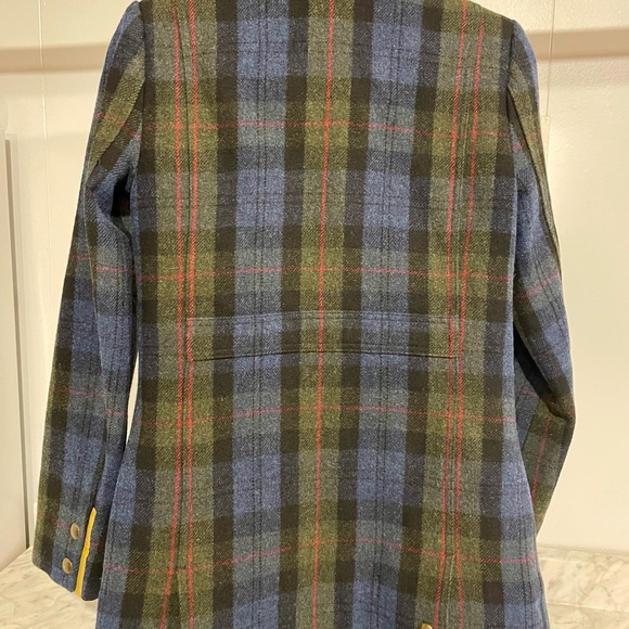 Joules Ladies Wool Plaid Fieldcoat - Picture 2 of 15